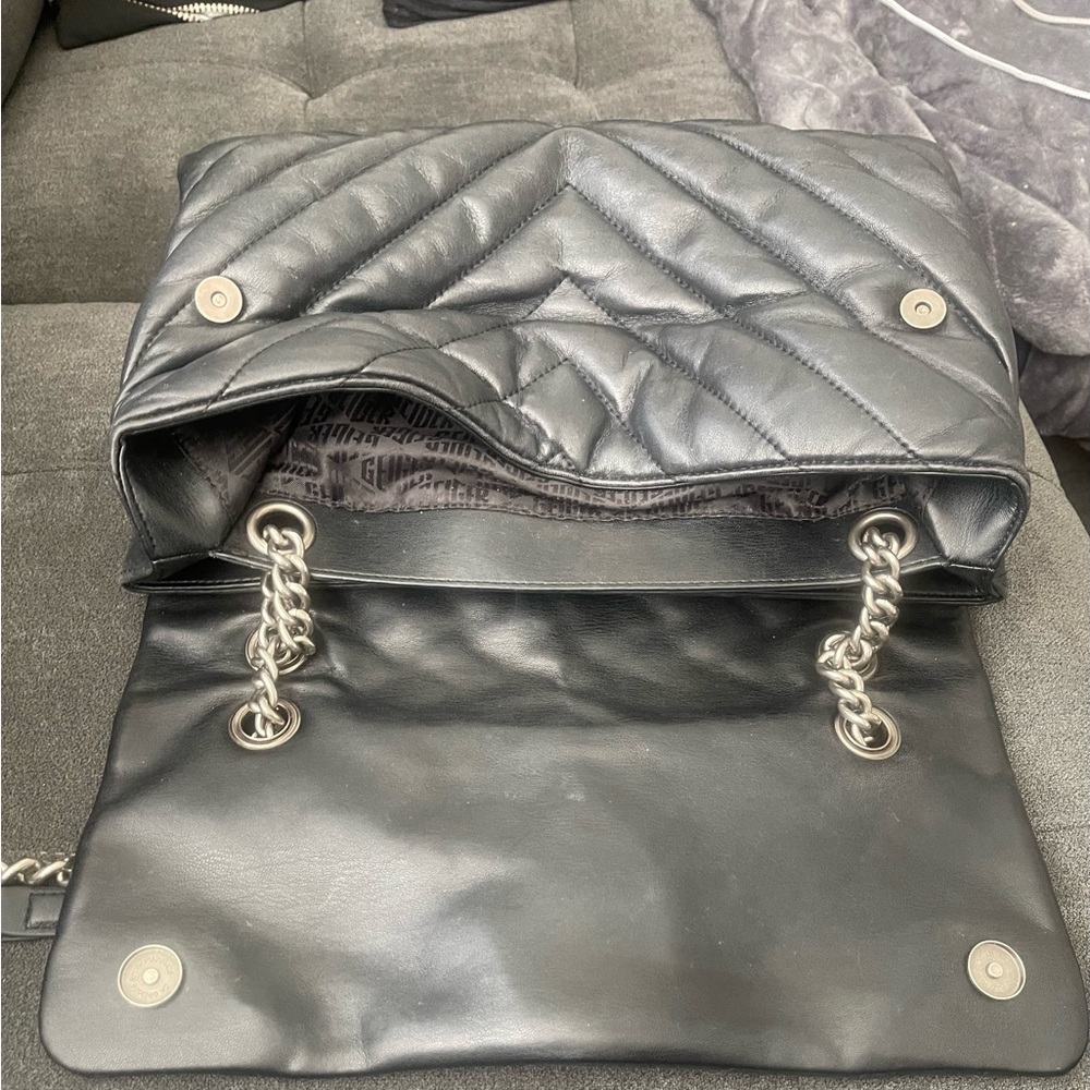 Kurt Geiger XXL Kensington Black Quilted Leather Bag - Picture 7 of 8